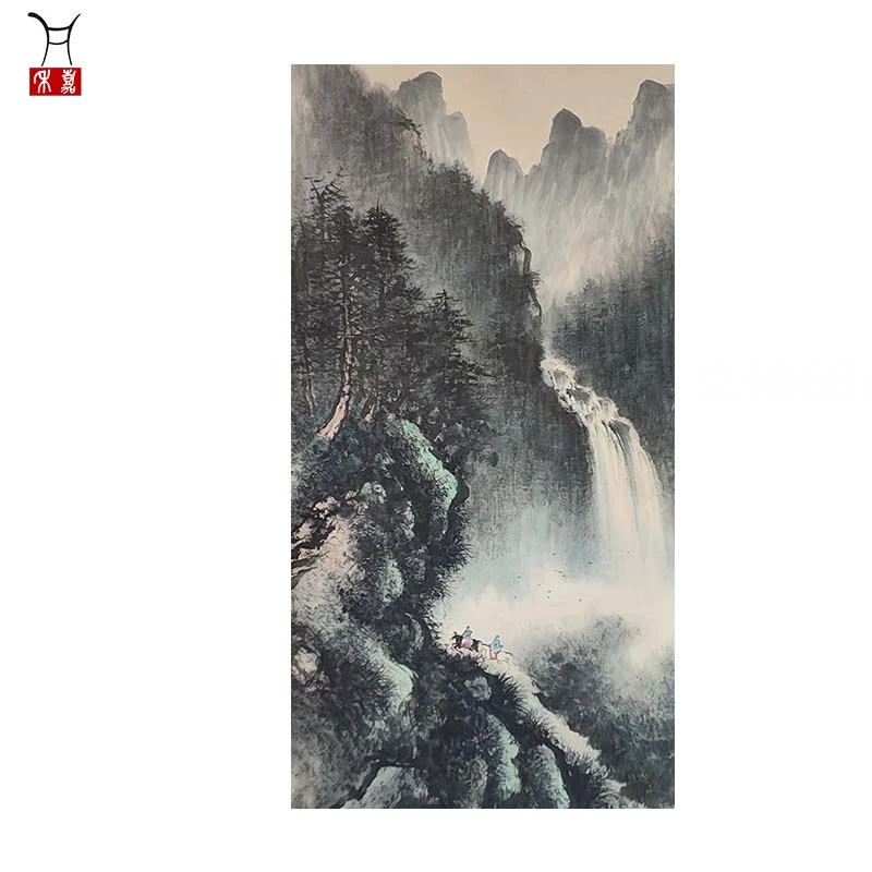 L1003山水立轴68x136/8.3平尺