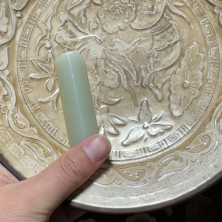 真***诚瓷片双鱼青瓷开片大碗