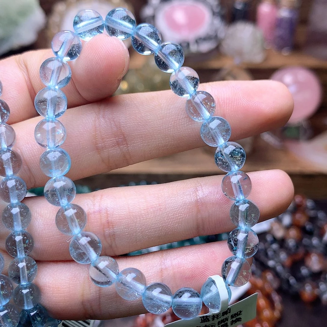 蓝托帕未镶嵌水晶