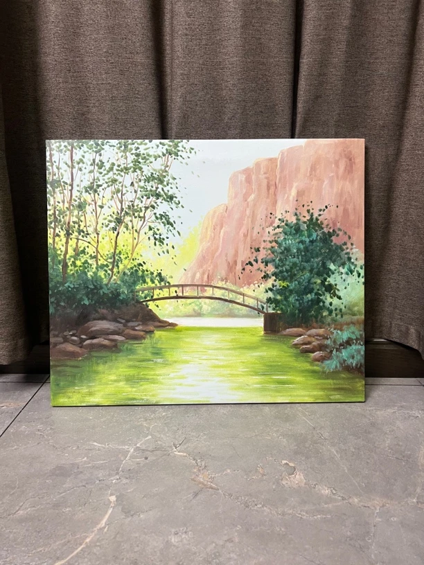 风景题材50×60横幅餐厅挂画