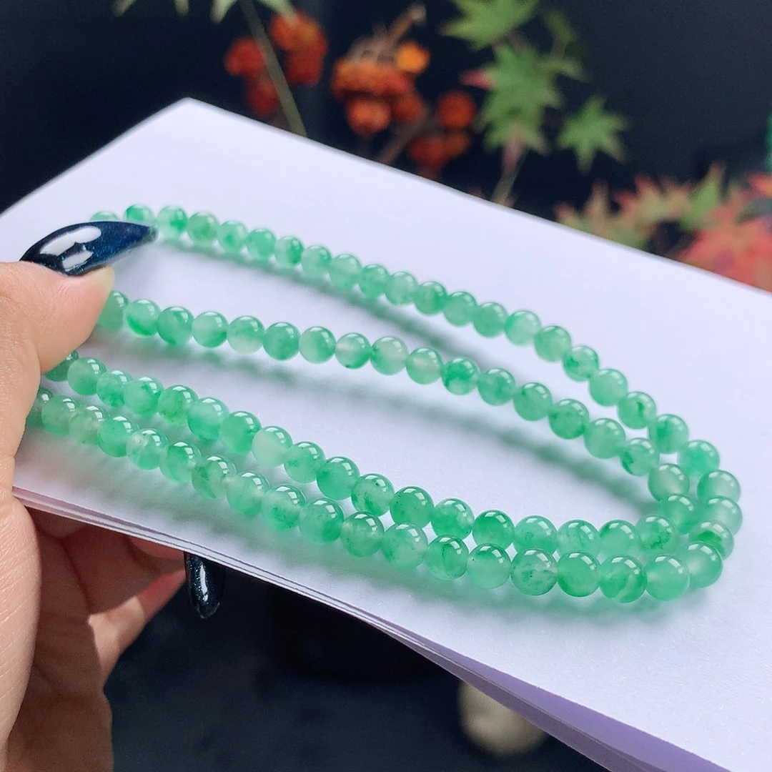 石英质玉未镶嵌项链