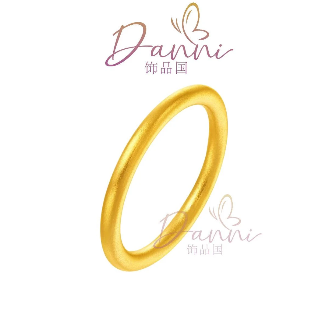 铜合金戒指 DANNI轻奢高定素圈古法戒指