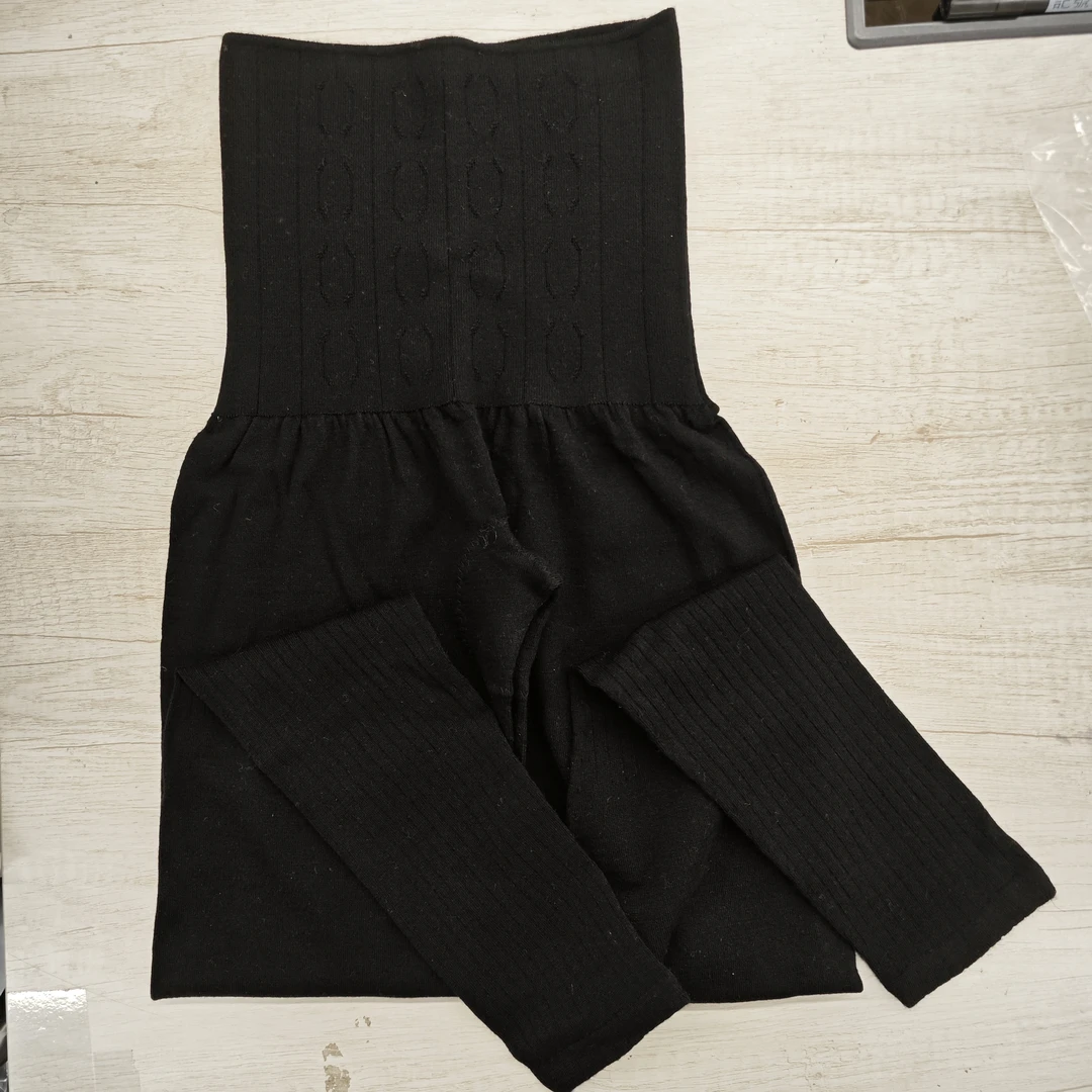 高腰收腹羊毛打底裤 100%精纺进口丝光羊毛 可水洗