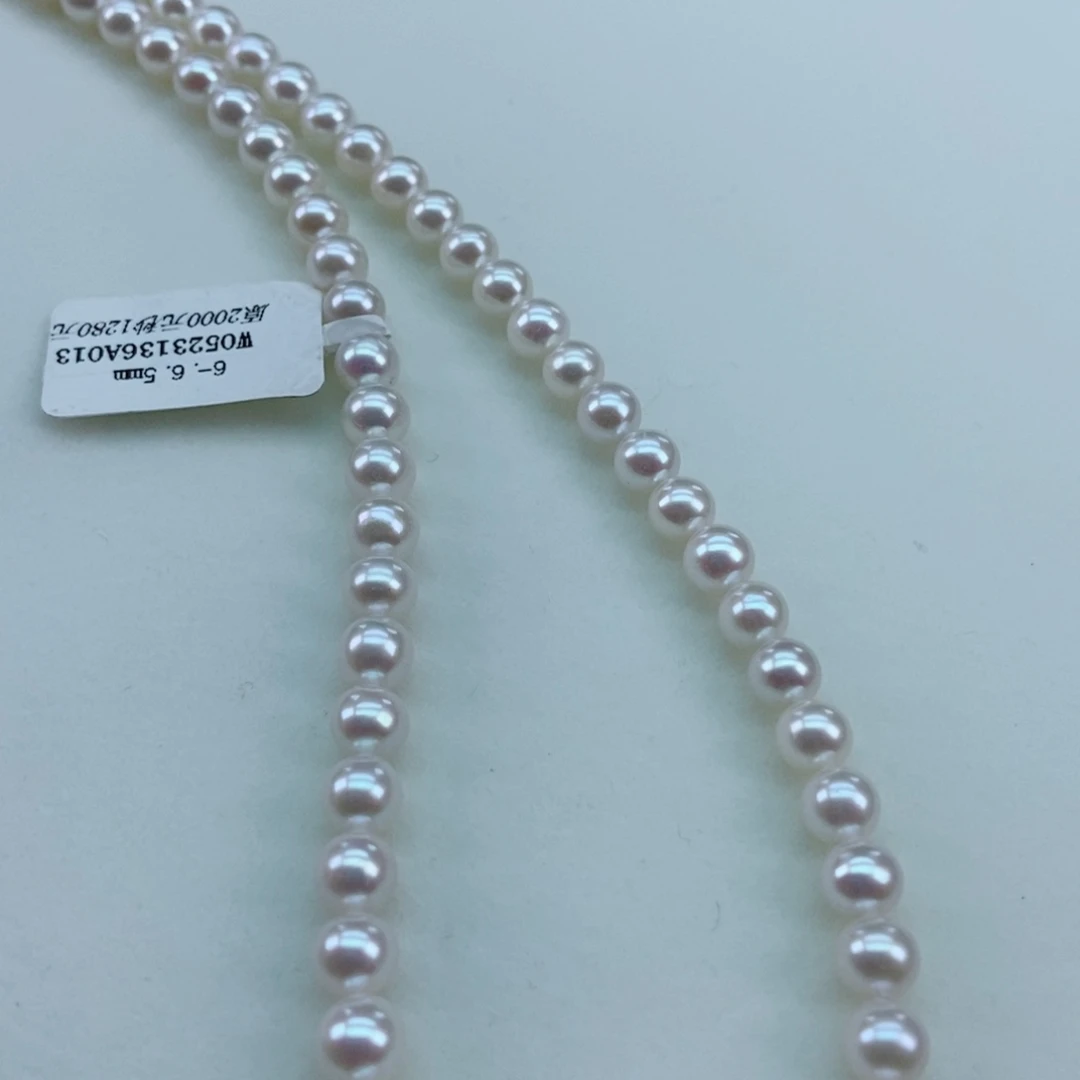 银S925镶嵌淡水珍珠6/6.5极强天女光