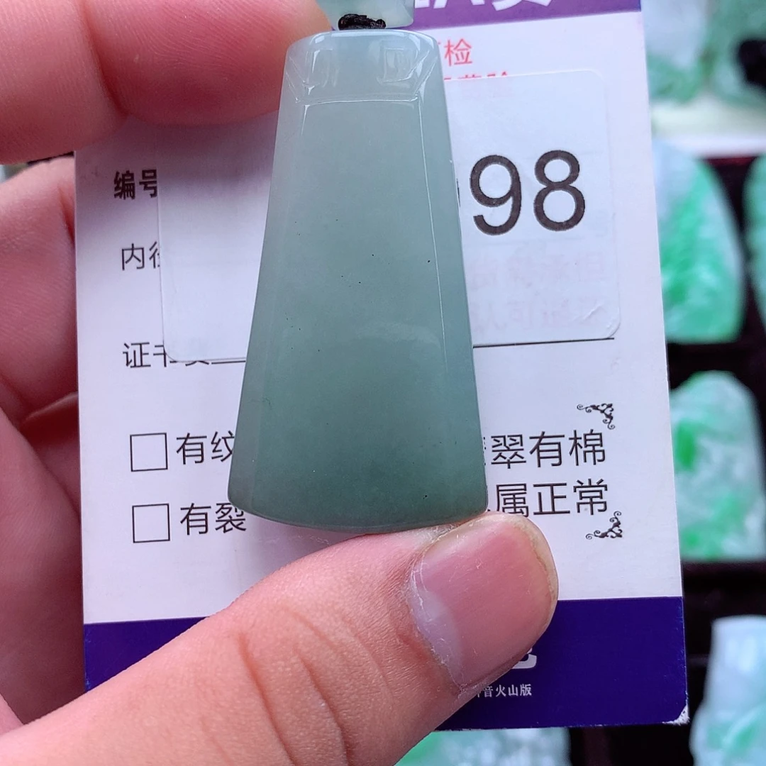 翡翠未镶嵌吊坠(不含链)