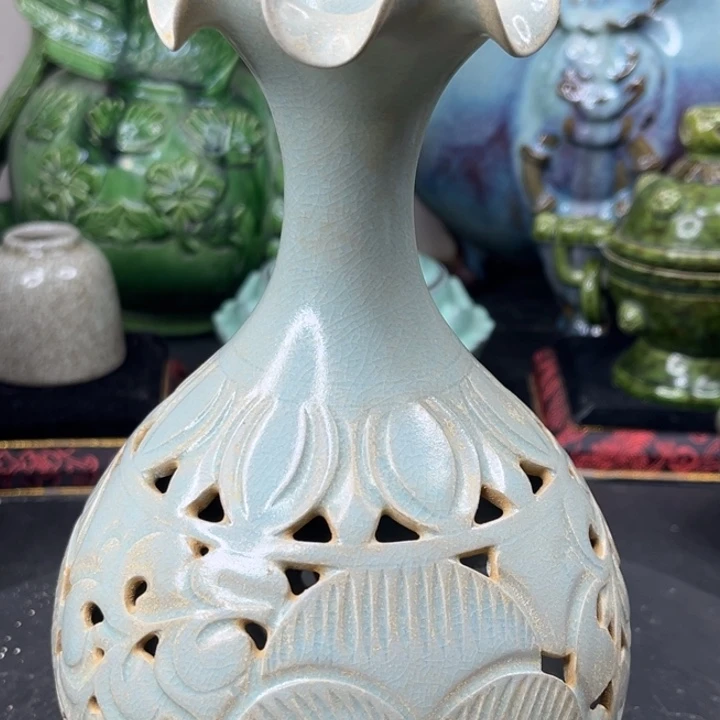 快***帅摆件陶汝窑瓷器汝窑瓷器