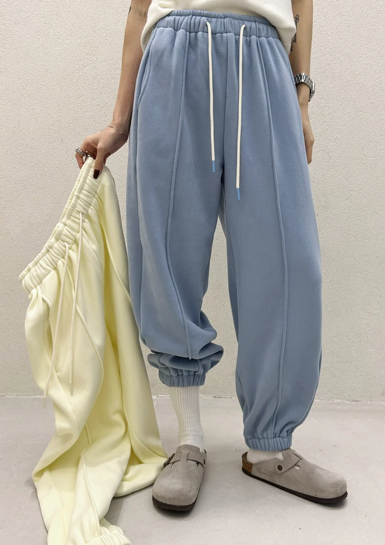 十三行X2#99917冬季福利羊绒加厚绒百搭卫裤，裤长：95cm