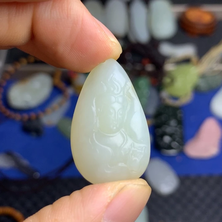 和田玉未镶嵌挂件