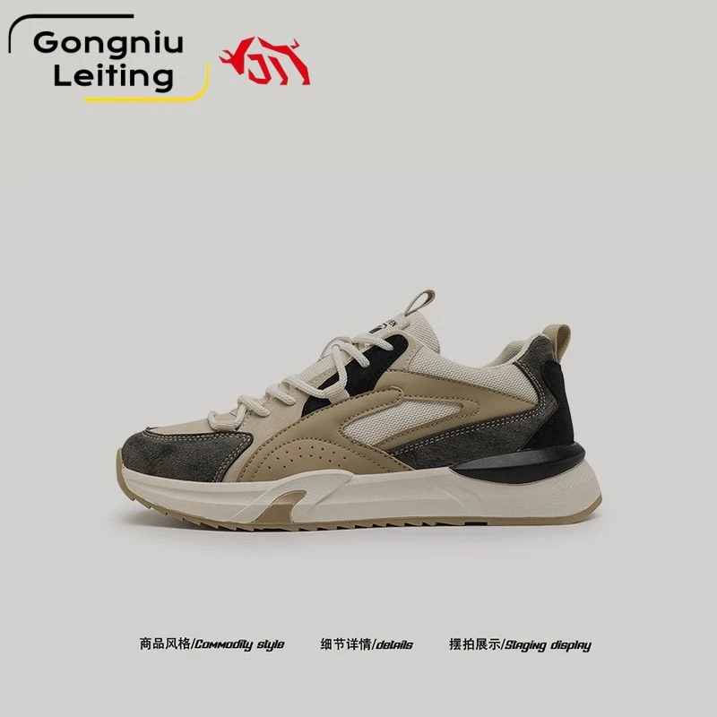 【穿了都说好】德国公牛雷霆2025秋季新款阿甘鞋男久穿不累脚慢跑鞋