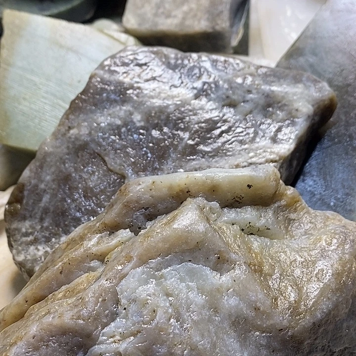 透闪石质玉珠宝半成品未镶嵌