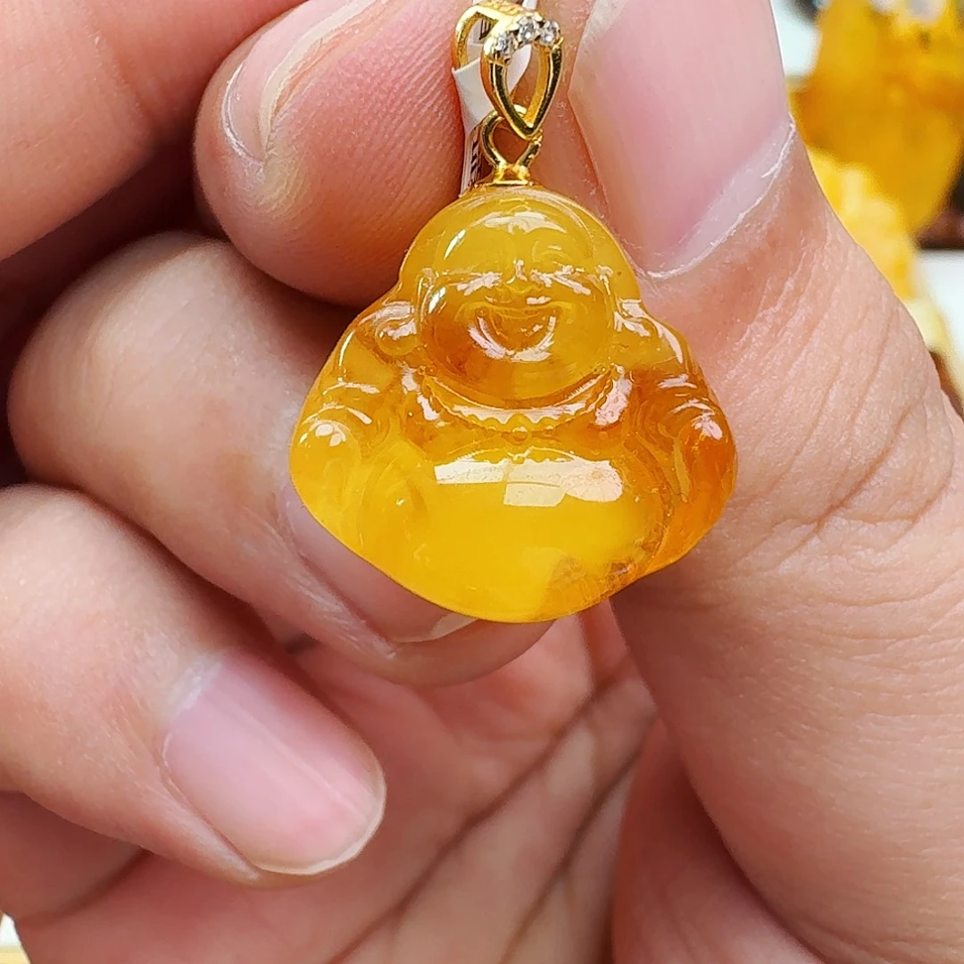 蜜蜡未镶嵌颈饰假一赔十，特价