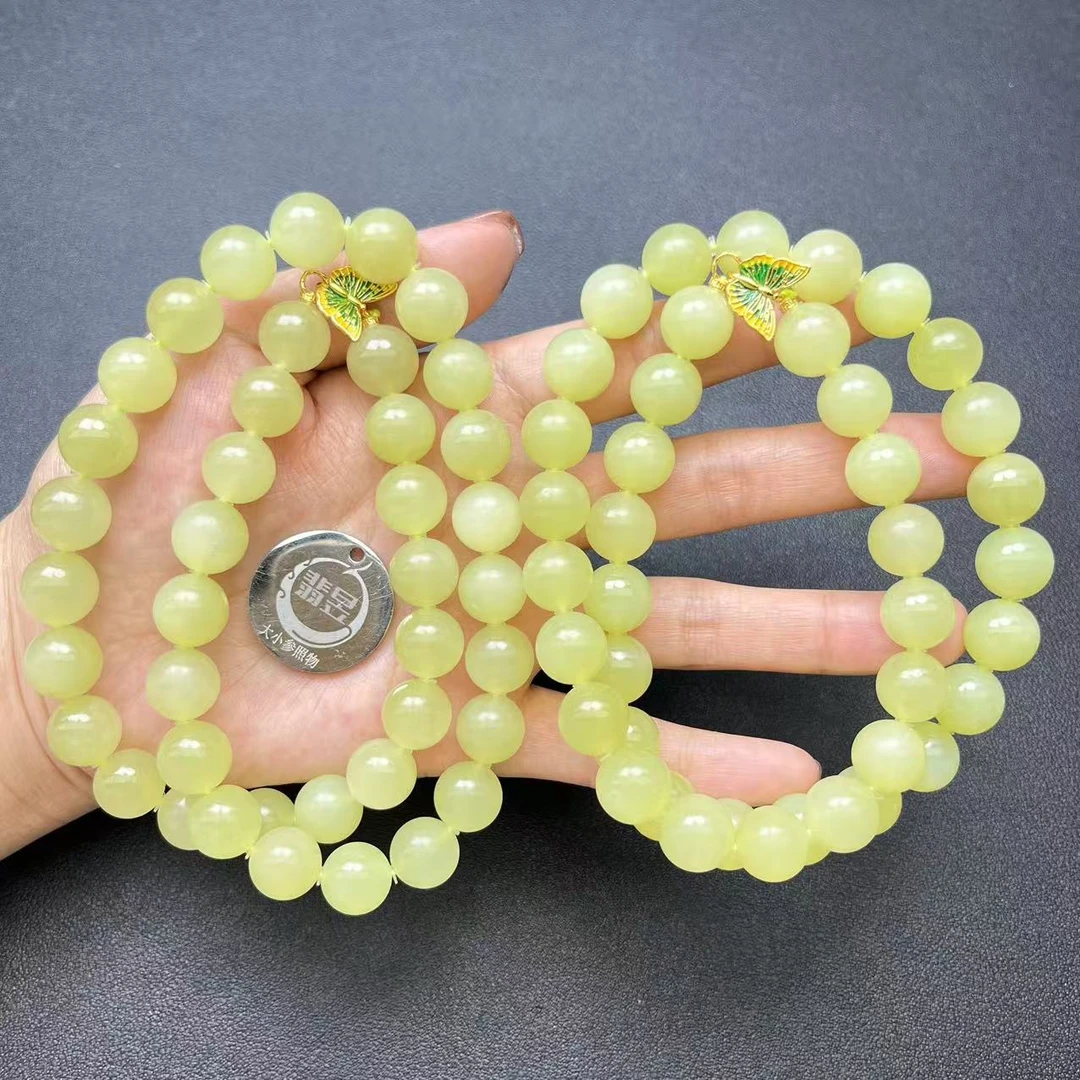 翡昱-N3-20466-和田玉珠链颈饰/约11+/约40颗-多样性发其一C