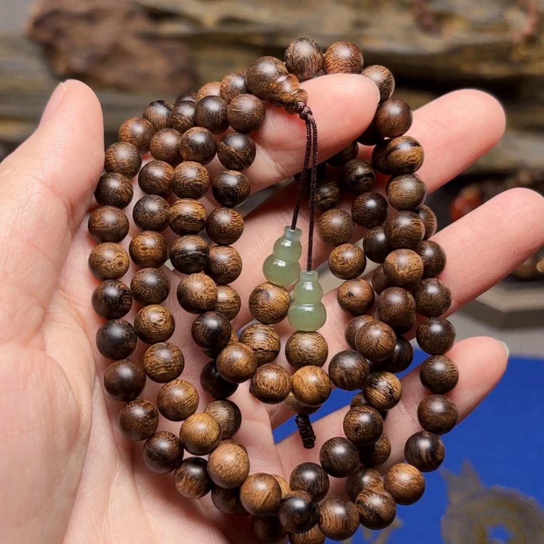 手串沉香越南富森红土瘤疤0.6×108