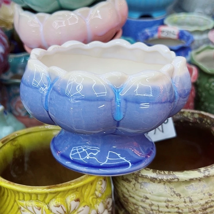 有孔，满10元发货多肉陶瓷花盆