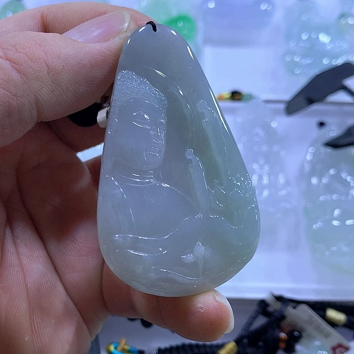 翡翠未镶嵌颈饰天然翡翠A货吊坠