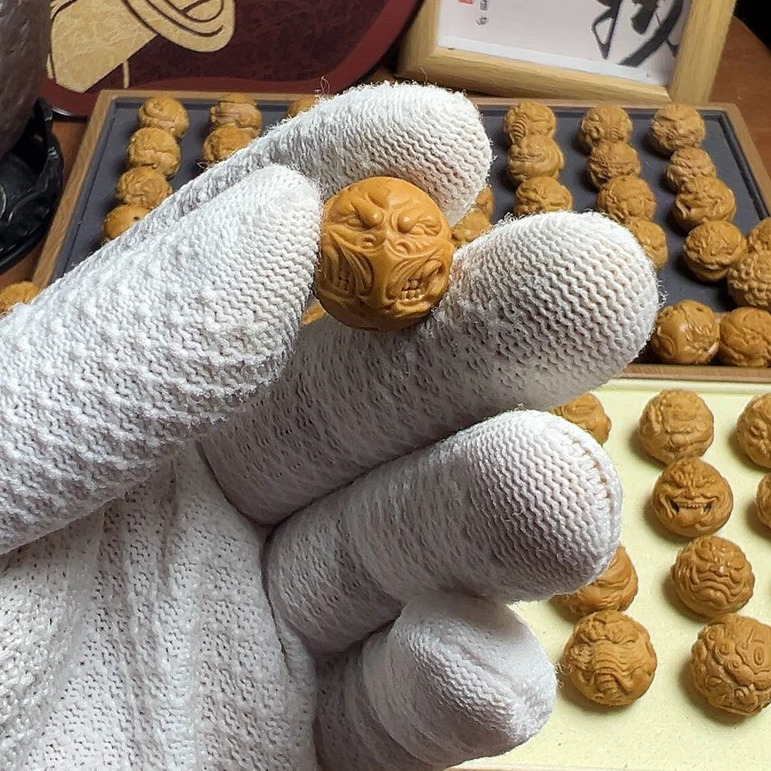 猴头核桃吊坠口罩恶僧尺寸16～17