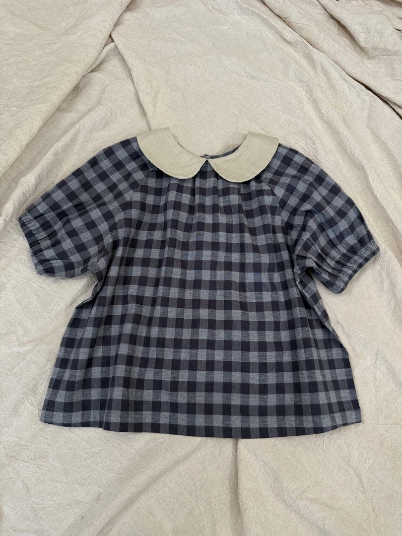 夏季新款棉麻女童小衫8s513