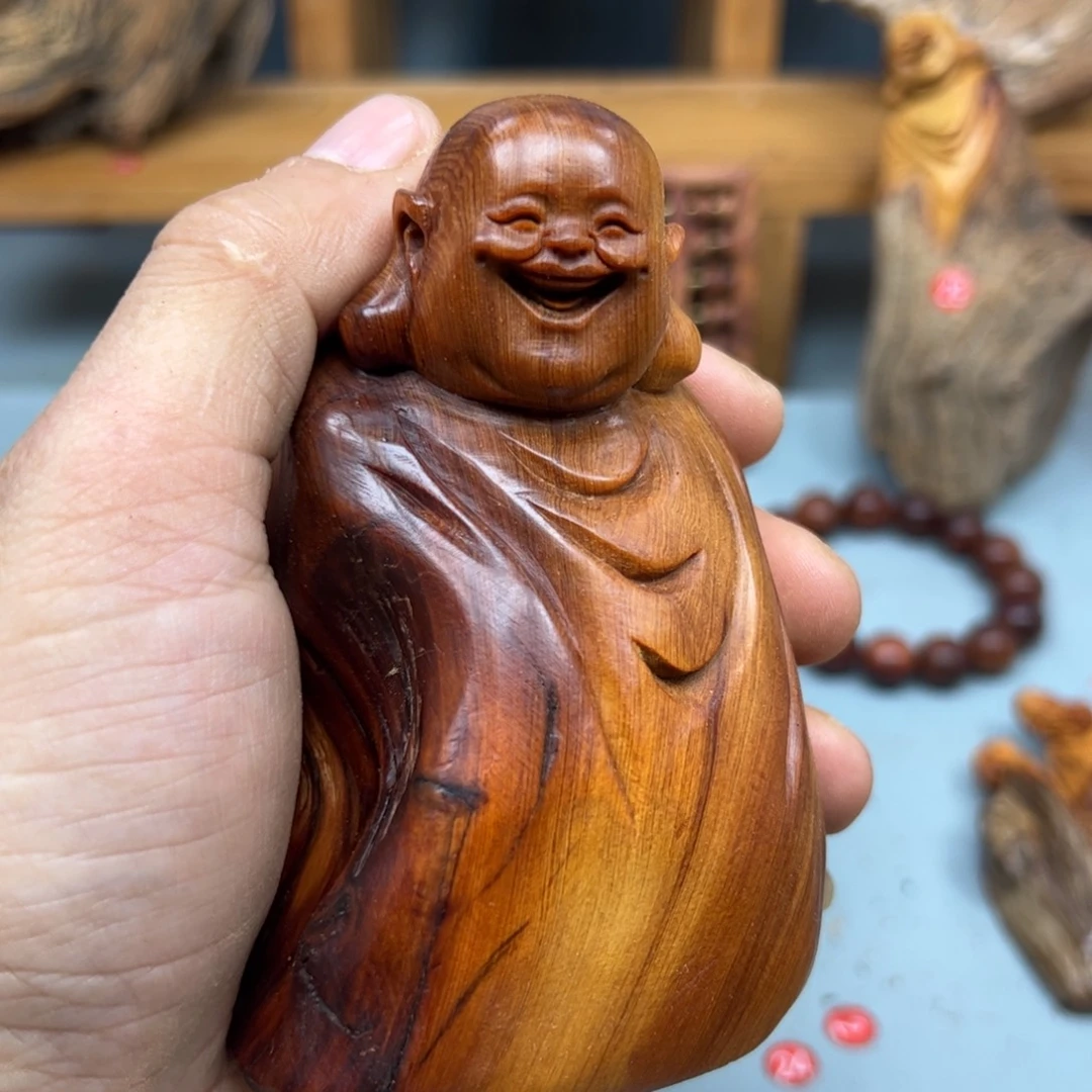 刘***毅木崖柏木摆件手把件