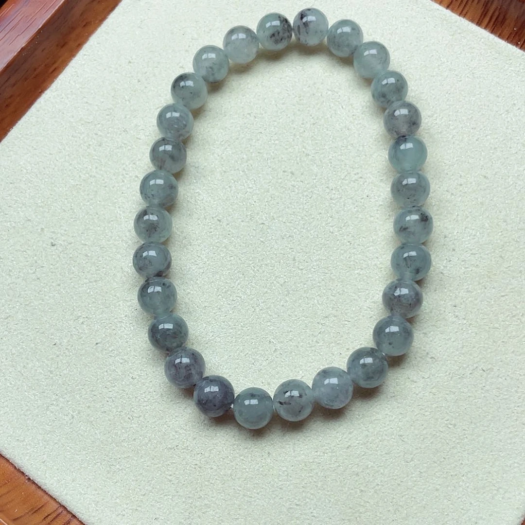 翡翠未镶嵌手链天然缅甸翡翠A货卡6.7