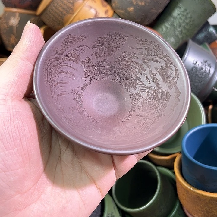 茶杯紫砂全手工紫砂主人杯