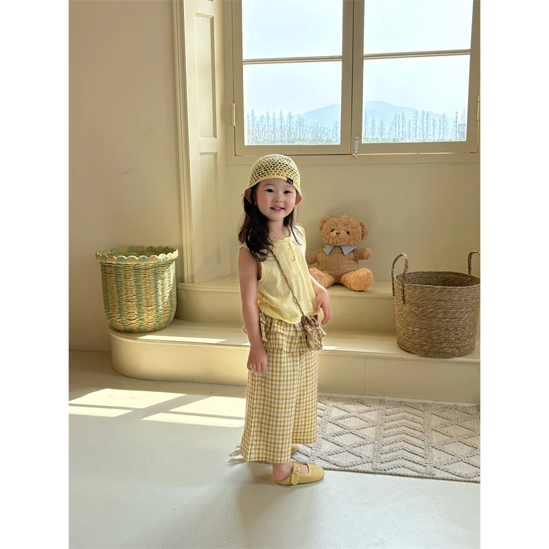 YTJJ·25夏~两粒扣背心T恤25331