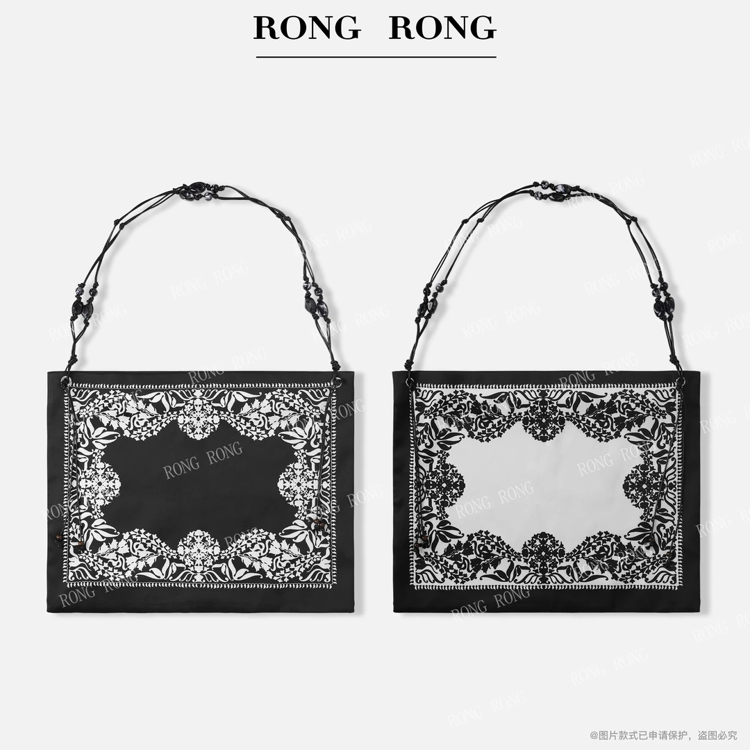 溶溶RONGRONG 复古民族风波西米亚印花丝巾包单肩包1990-2