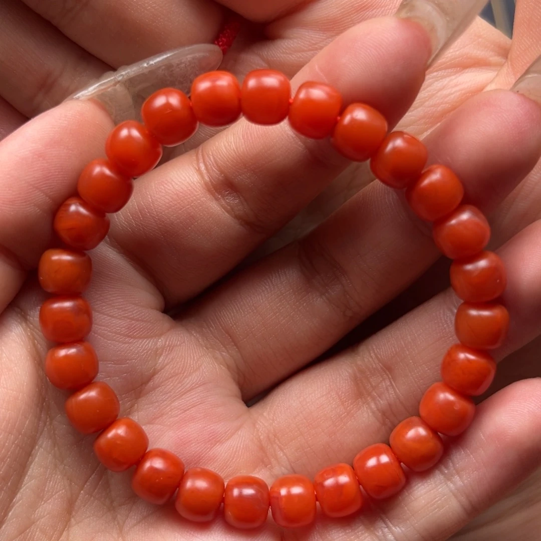 南红玛瑙手串未镶嵌
