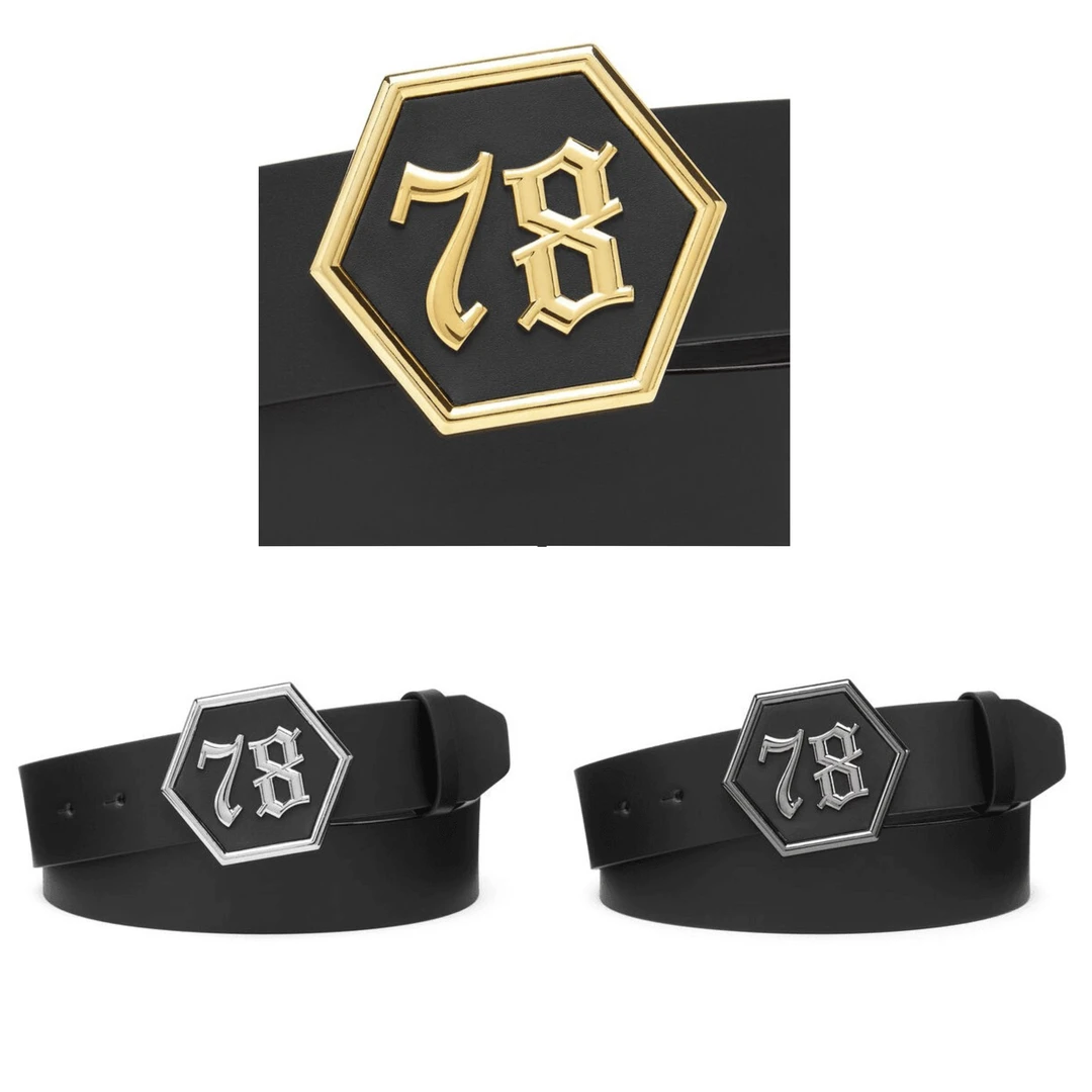 全新未使用 Philipp Plein pp/男士腰带 宽度4cm/P4817