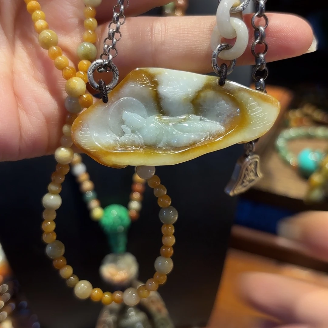 翡翠颈饰未镶嵌原创