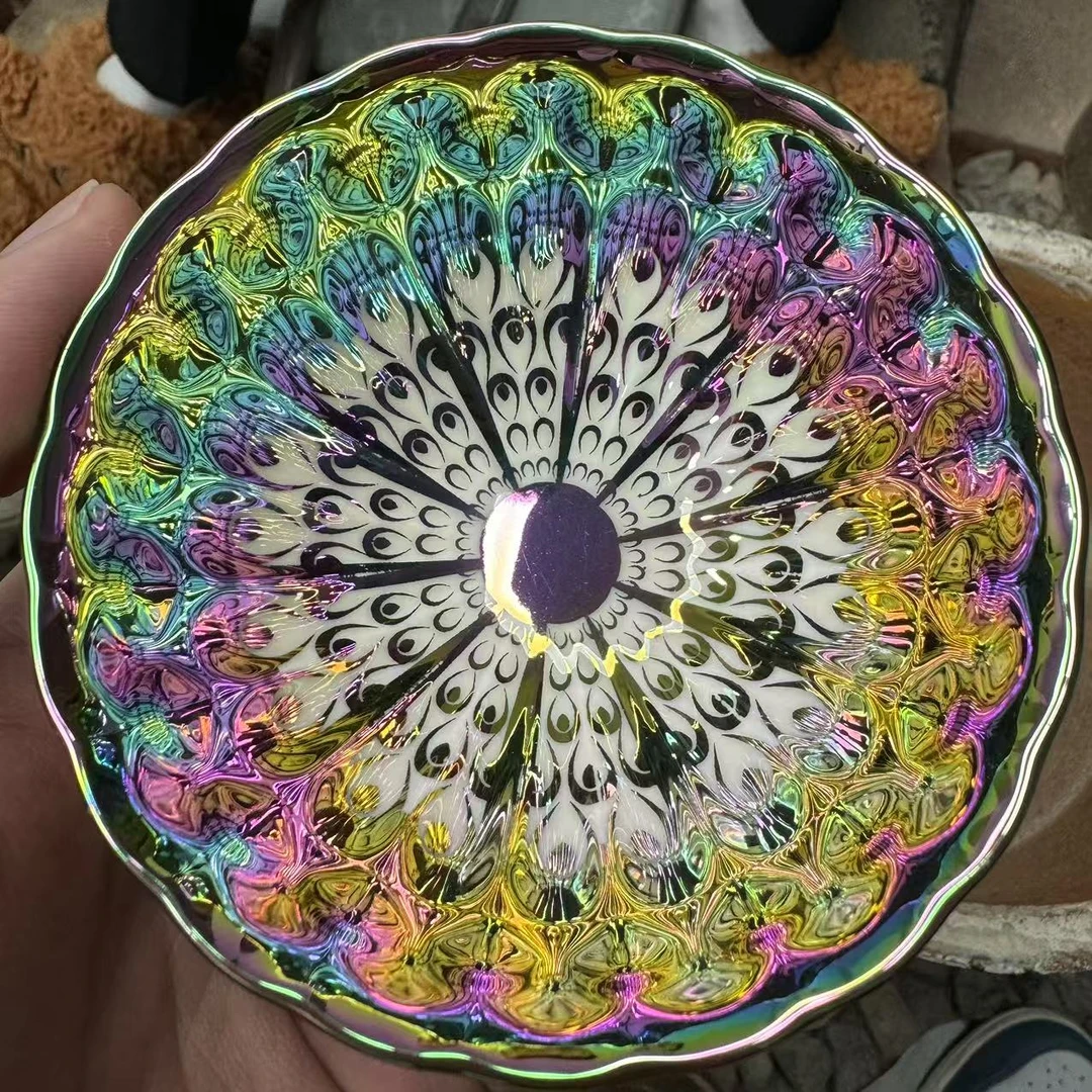 七彩梦幻孔雀——裸杯