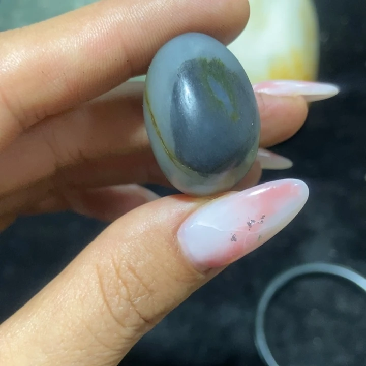 蓝***云和田玉（糖玉）未镶嵌挂件
