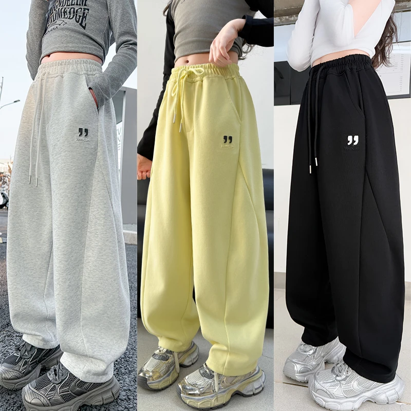 女童裤子春秋装2025新款洋气中大童运动裤外穿春季女儿童休闲卫裤