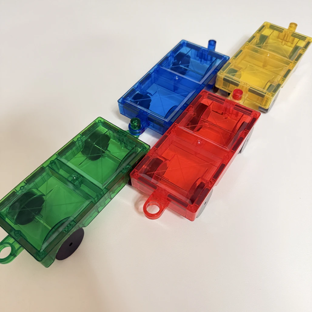 强磁车底座彩窗磁力片配件散片补充装拼搭磁性儿童积木玩具礼物