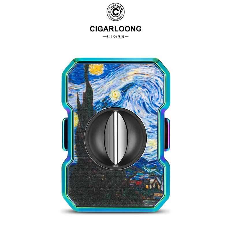 茄龙雪茄剪不锈钢V型弹簧剪刀便携式锋利雪茄烟具剪烟器CE-25BY