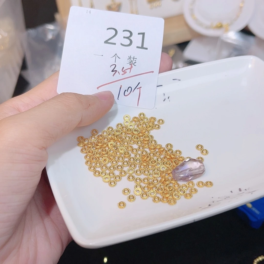 紫晶珠宝半成品银S925镀金镶嵌231