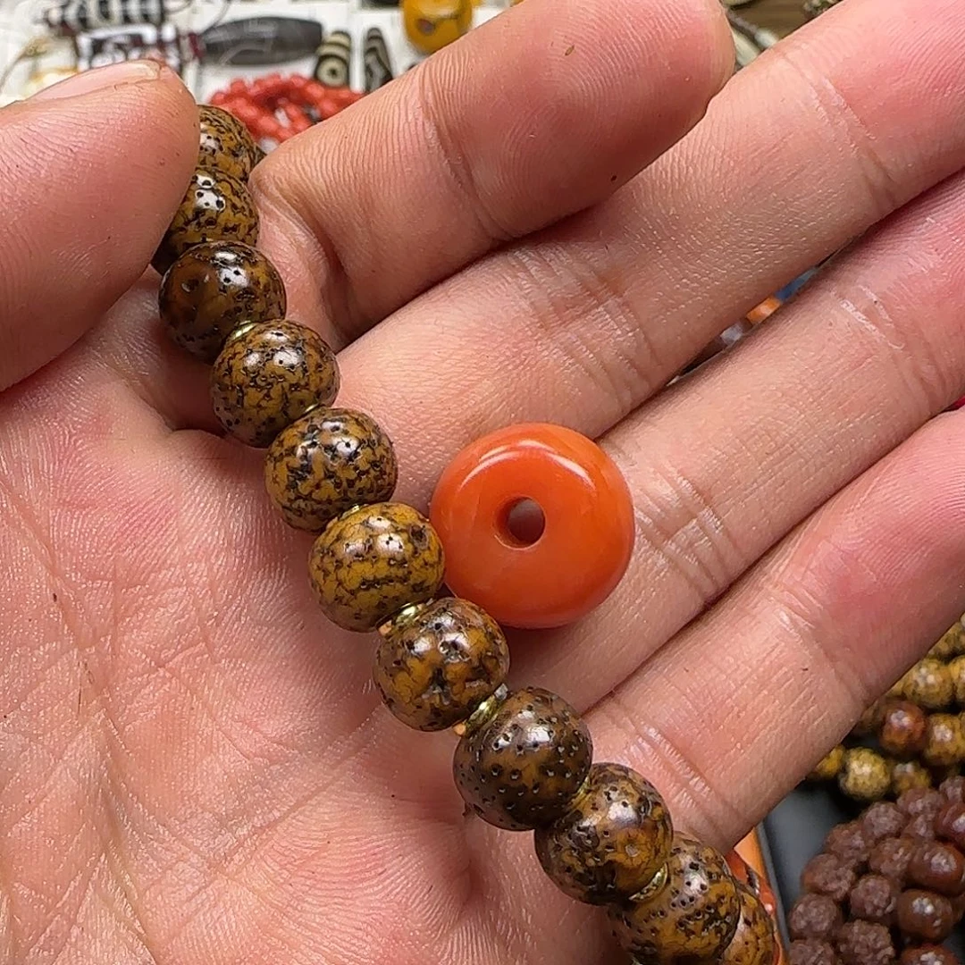 断***！吊坠星月菩提藏传老星月菩提念珠