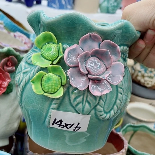 多肉绿植陶瓷花盆9.9包邮