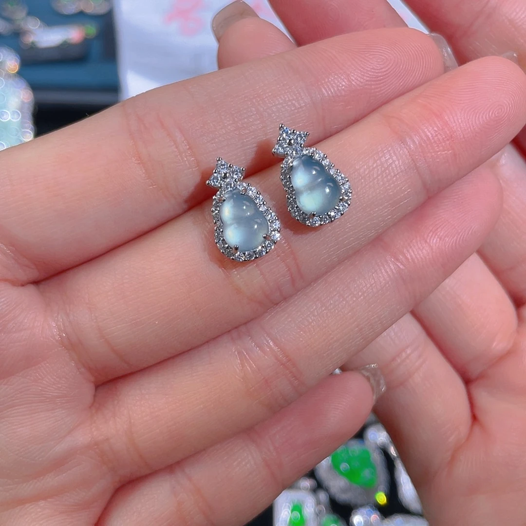 未镶嵌翡翠耳饰耳钉