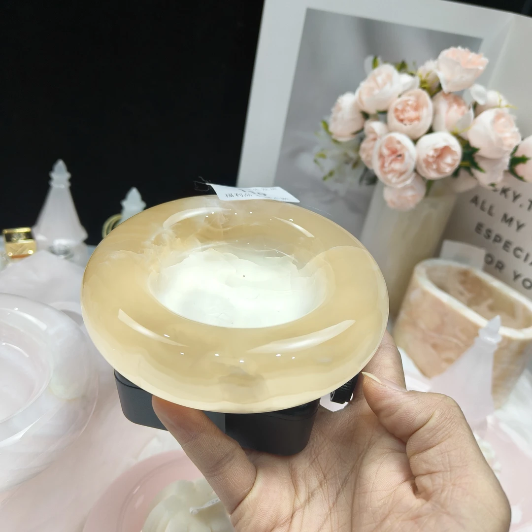 黄冰糖系列小圆嘟嘟盘装饰摆件108