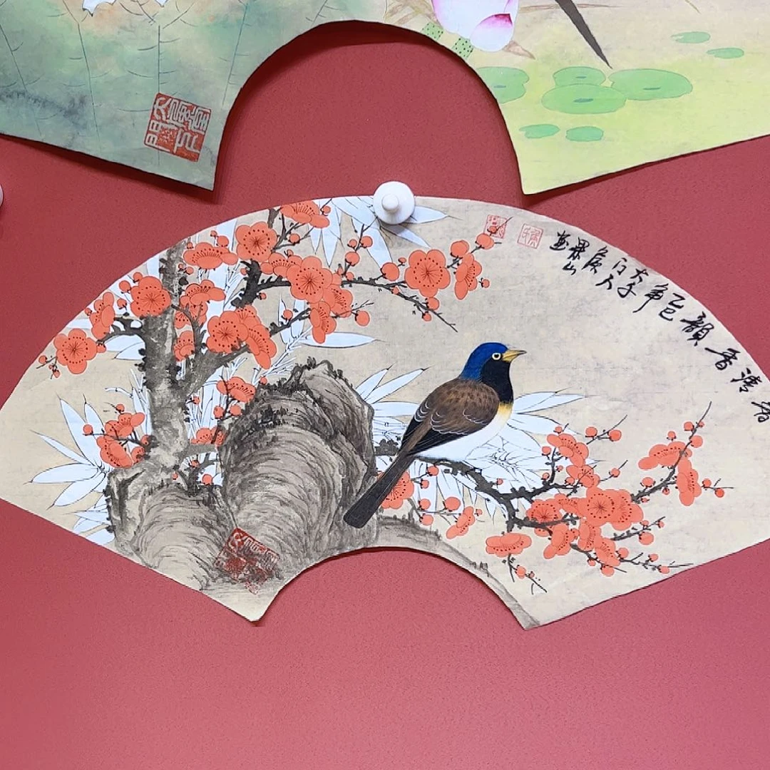国画侯果山老师亲笔手绘作品朵