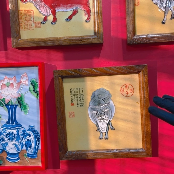 钦***耶陶瓷瓷板画艺术作品