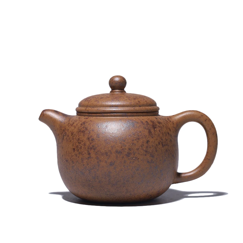 大吉羊柴烧 宜兴紫砂壶茶壶 原矿本山绿泥匏尊130ml庄杰