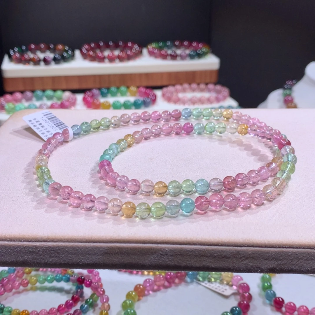 碧玺未镶嵌手链碧玺