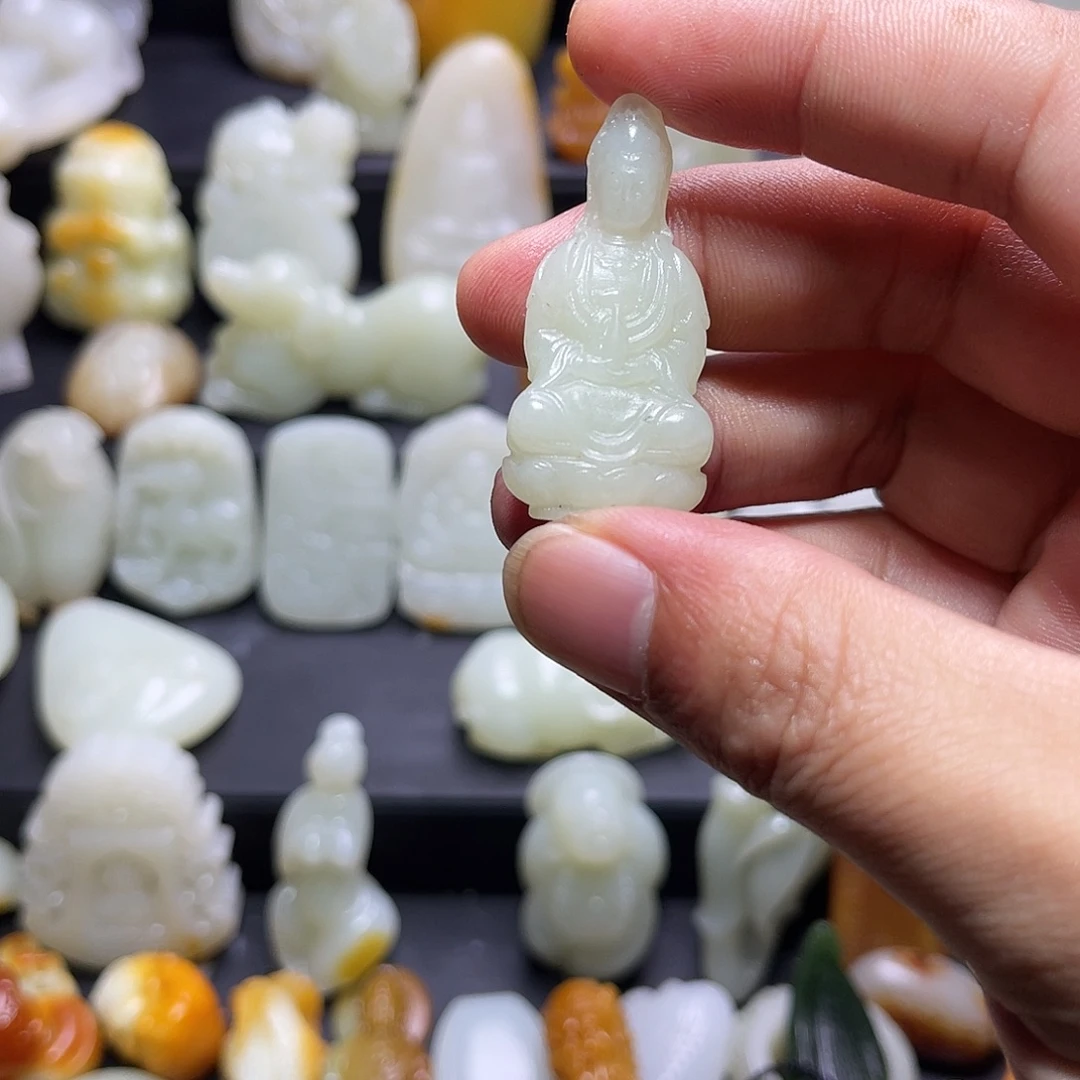 糖***酥和田玉未镶嵌挂件