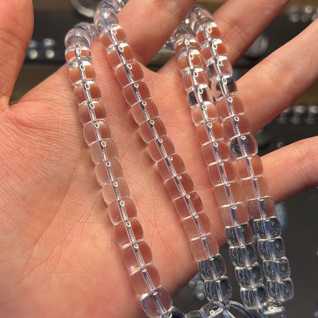 水晶手链未镶嵌无****o白水晶8mm直切