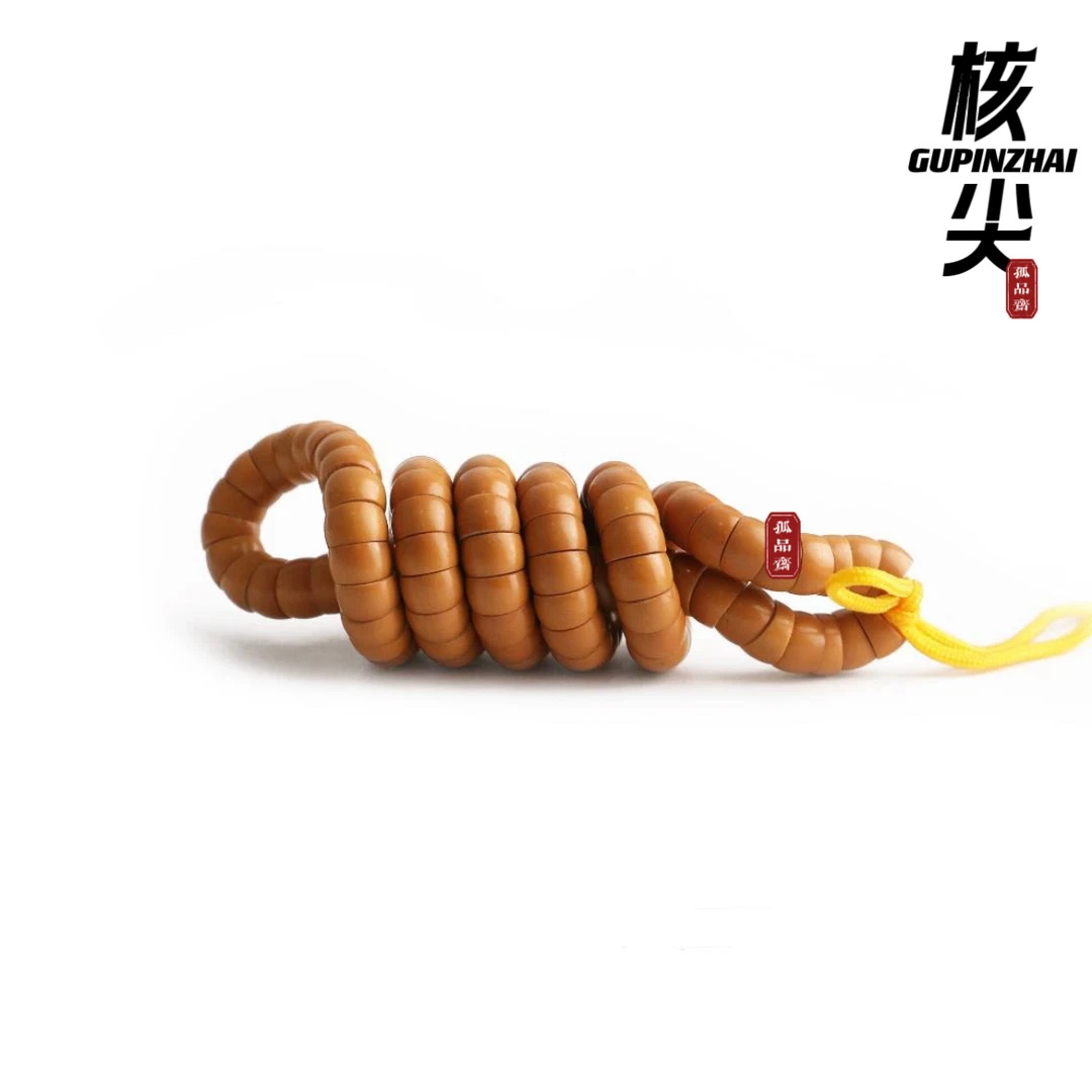 GUPINZHAI·大肠核尖手串高端珠宝天然手工雕刻橄榄核手串文玩配饰