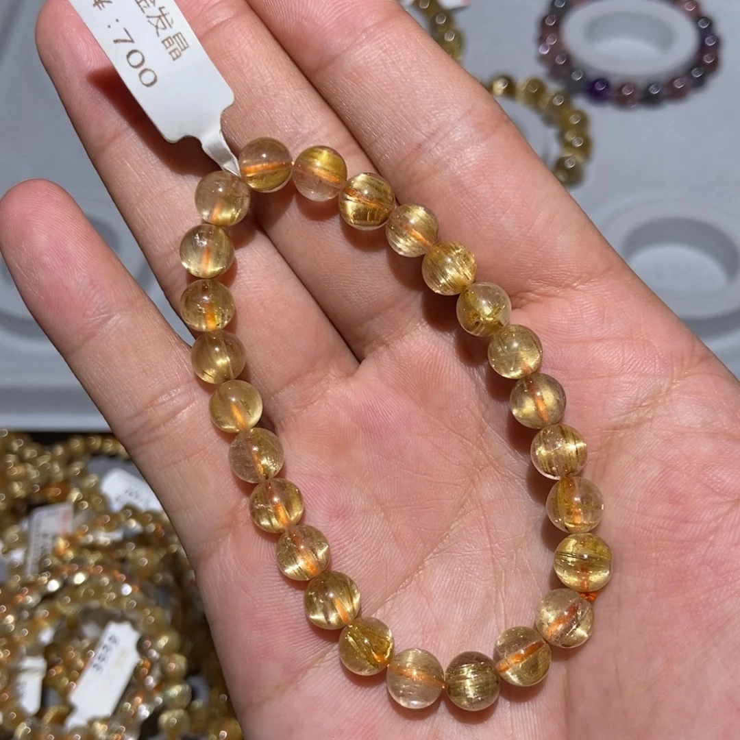 未镶嵌手链水晶钛晶7m