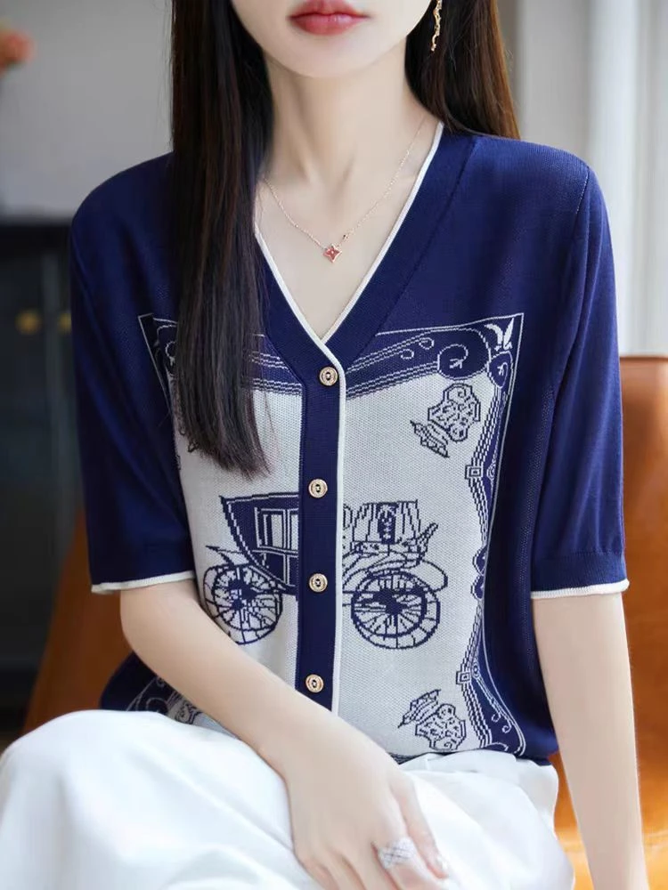 HN151-200号新款气质百搭针织衫