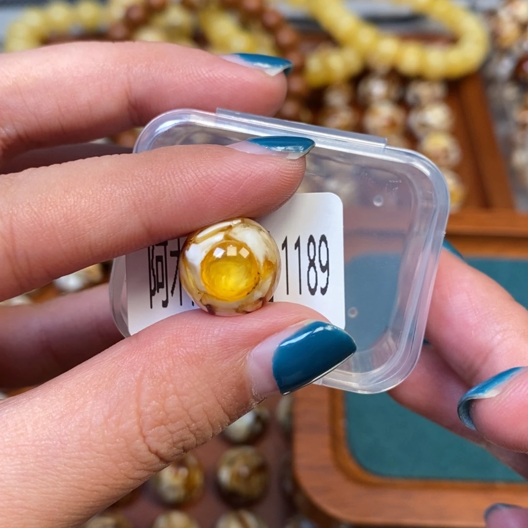 把件猴头核桃沁色圆珠老型1189