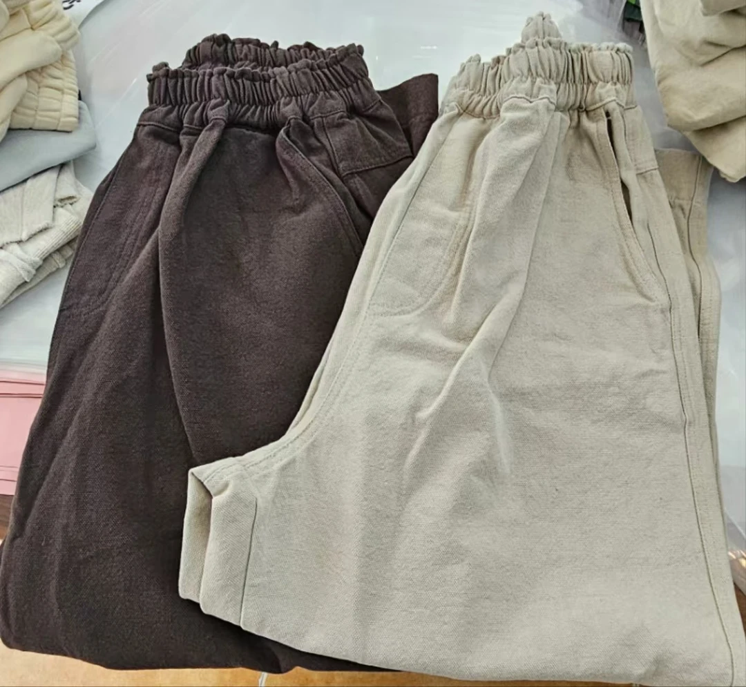 【奈野喜】韩国东大门正品 /松紧腰布裤【NO退NO换】